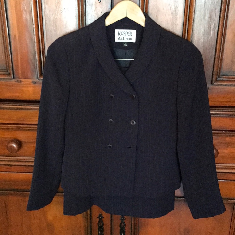 Ladies pinstripe suit